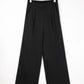 Detail Pull On High Elastic Waist Loose Straight Pants