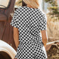 (Preorder 5.1)Checkerboard Tee and Skorts 2 Piece Outfit