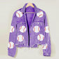 Sequins Baseball Corduroy Jacket