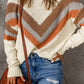 Striped Drop Shoulder Sweater