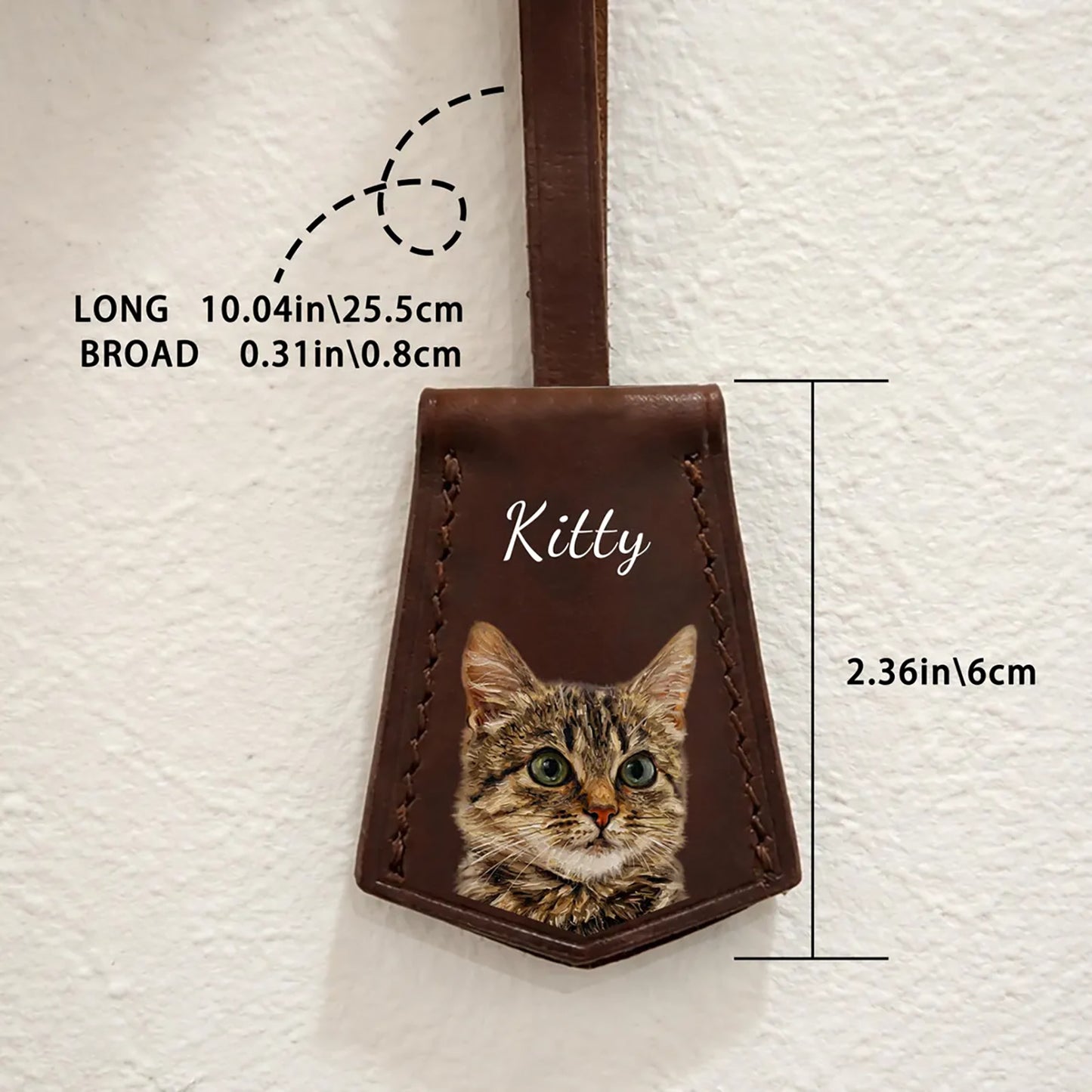 Custom Leather Bag Charm – UV Printing