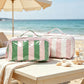 Custom Striped Transparent Coating Wash Bag