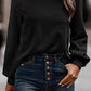 Lace Long Sleeve Textured Pullover