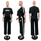 A-Short-sleeve top and long pants two-piece set(Y71637)