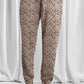 Leopard Elastic Waist Casual Joggers
