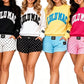 Sweatshirt and Patterned Shorts Set Collection