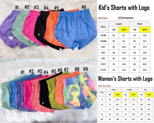 Kid's Solid Color Sports Shorts