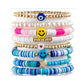 Colorful Clay Fruit Smiley Beaded Bracelet - KOC