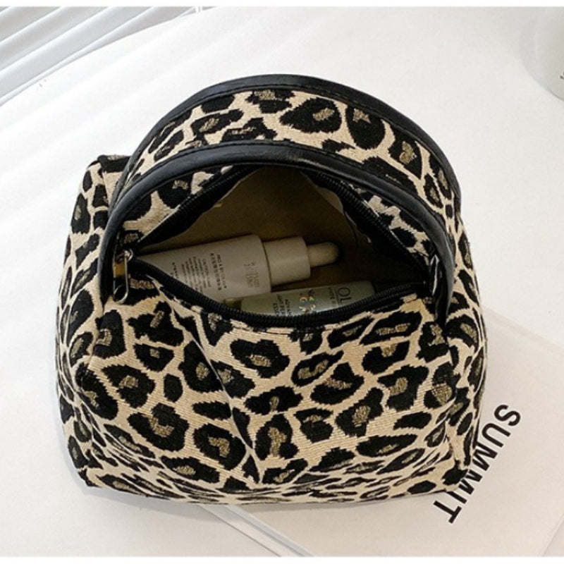 Leopard and Zebra StripesPrint Cosmetic Bag-with Handle