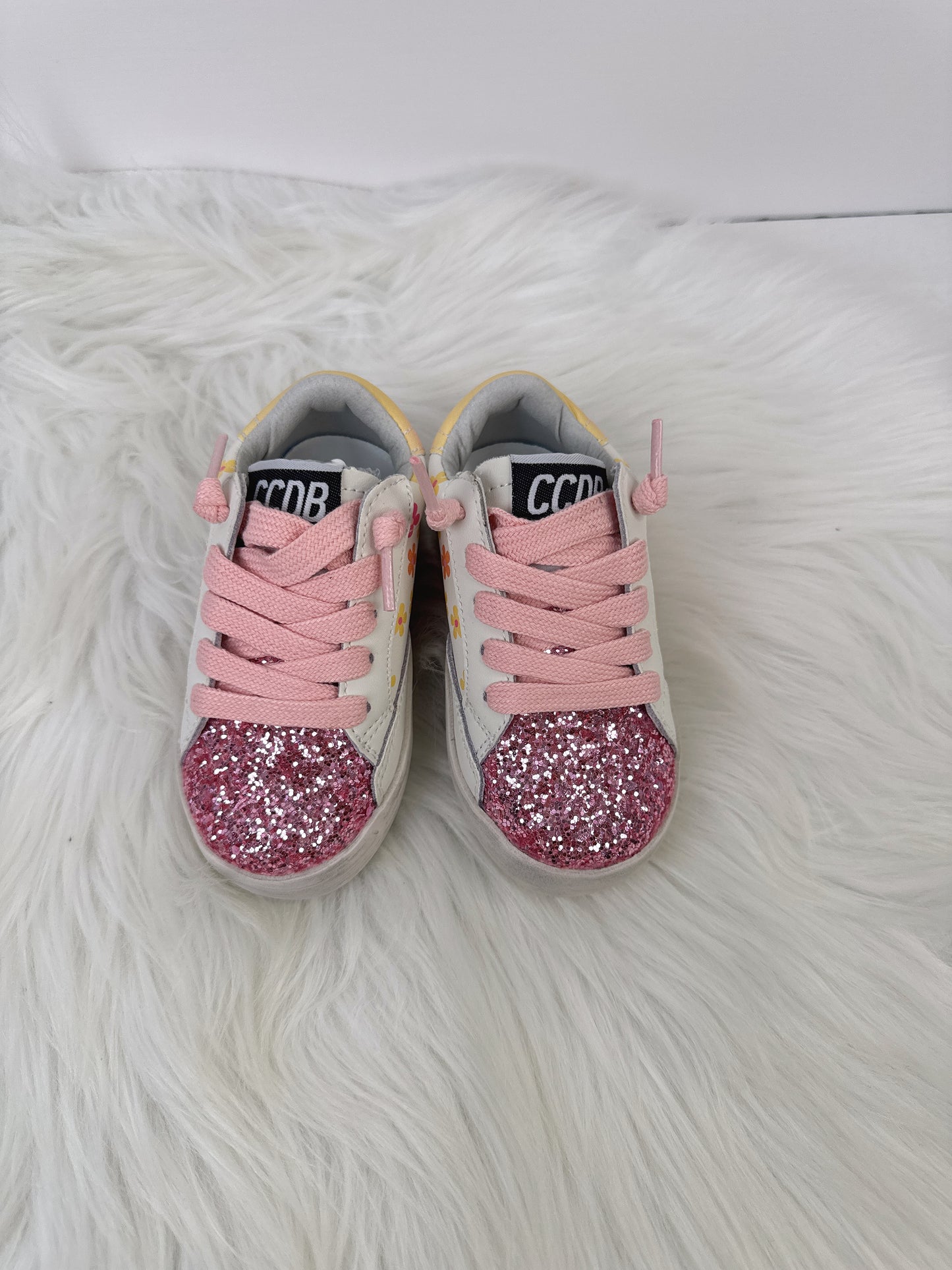 Floral Glitter Star Sneakers
