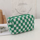 Checkerboard Knit Cosmetic Bag