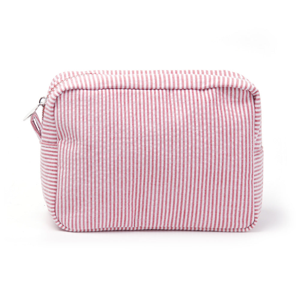 25pc Seersucker Cosmetic Bag