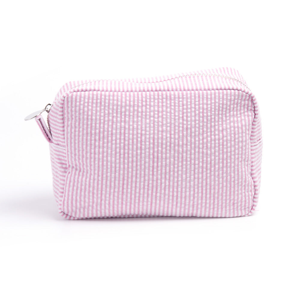 25pc Seersucker Cosmetic Bag