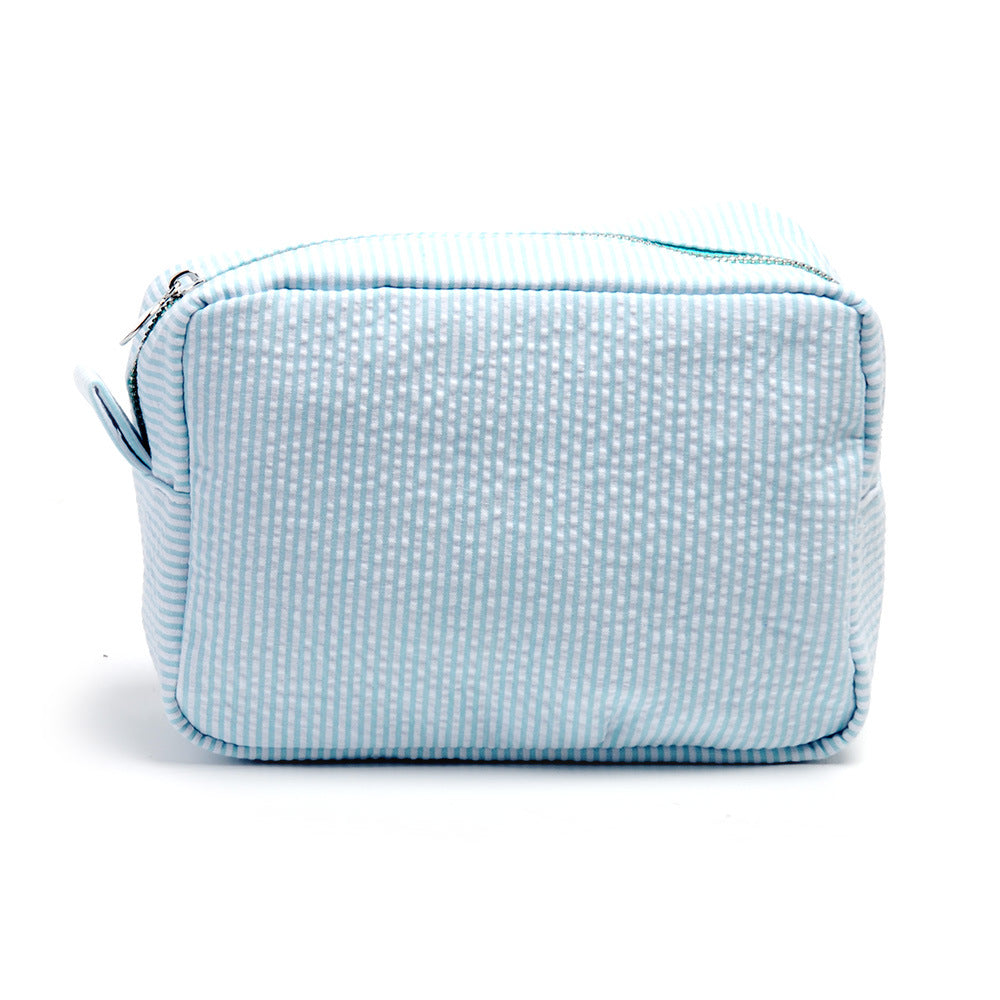 25pc Seersucker Cosmetic Bag