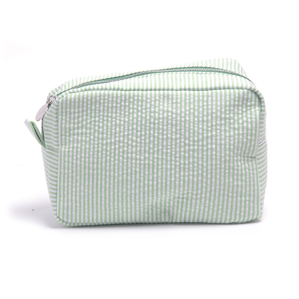 25pc Seersucker Cosmetic Bag