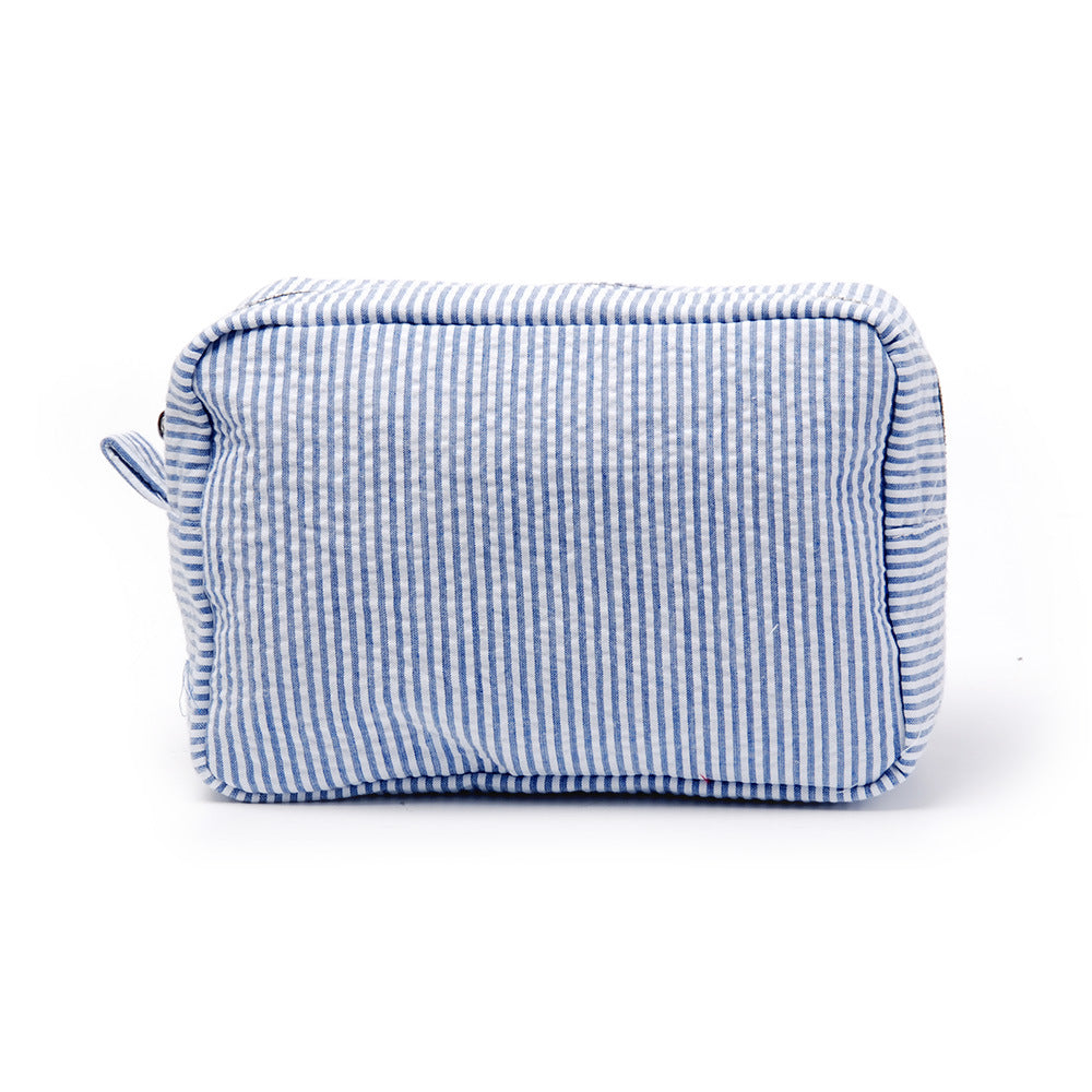 25pc Seersucker Cosmetic Bag