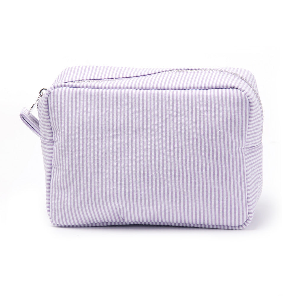 25pc Seersucker Cosmetic Bag
