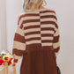 Two in One Knitted Top High Waist Splicing Hem Sweater Dress