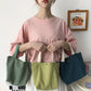 College style colorful small bag cosmetic bag corduroy