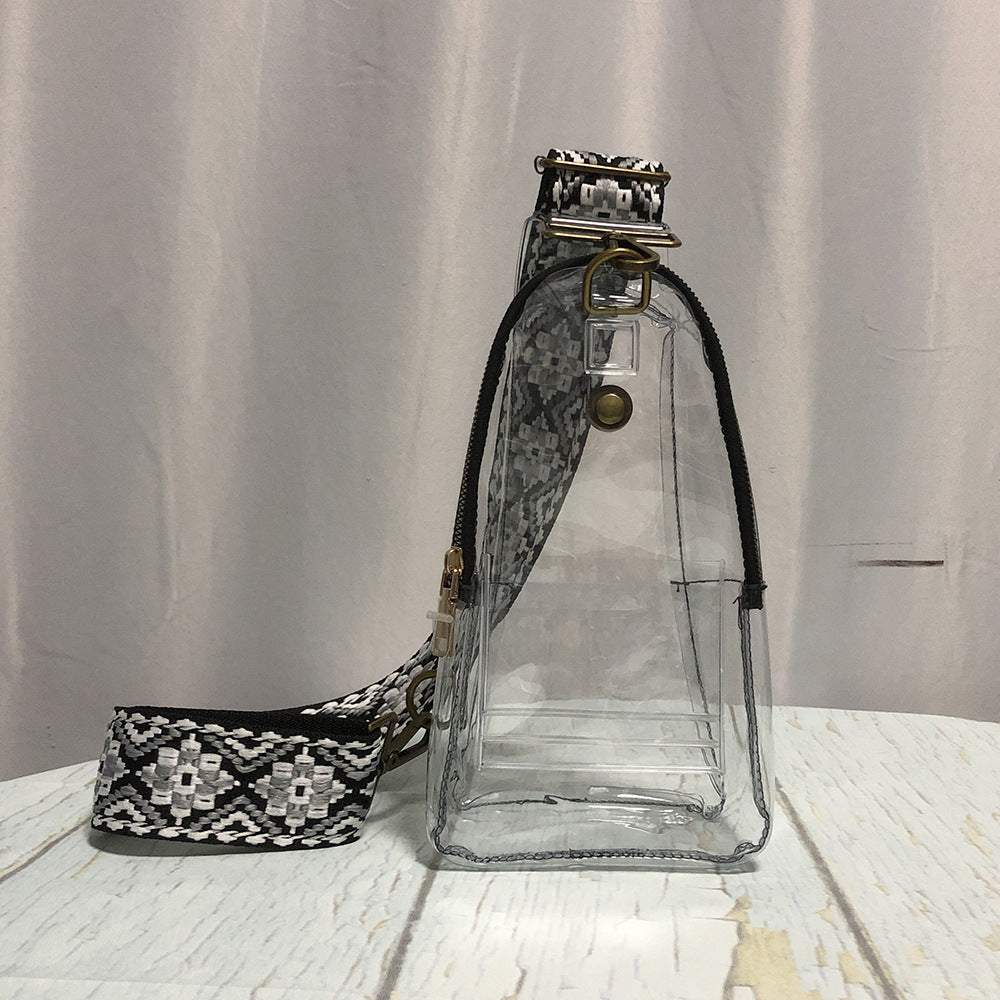 Preorder-Ladies Transparent PVC Chest Bag