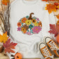 Floral Pumpkin Custom Graphic Sweatshirt