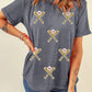 Sequined Game Day Casual Tee