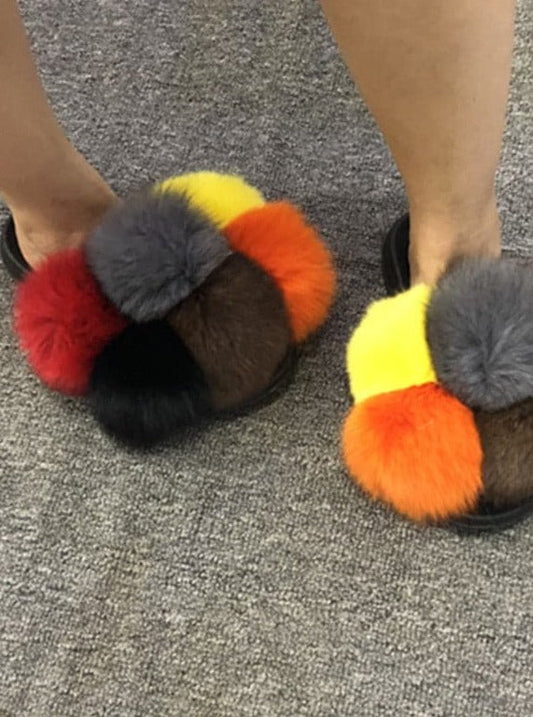 Tiosebon Fur Slippers - KOC