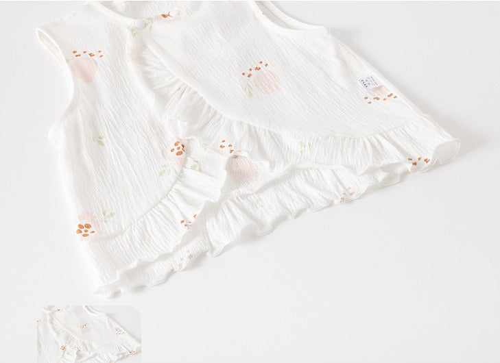 Baby Girl Vest Shorts Two Piece Set