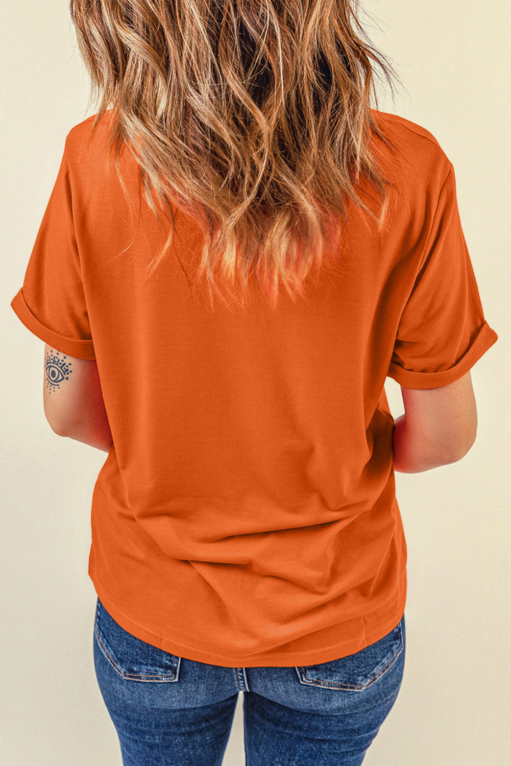 PUMPKIN QUEEN Graphic Crew Neck Tee
