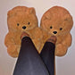 Lady teddy bear slippers - KOC