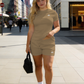 Alo-Short Pants and Short Sleeve Top Set(A2166)