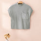 Pocket Ribbed Knit Sweater
