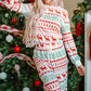 Christmas Print Pullover and Pants Lounge Set