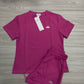 Alo-Short Pants and Short Sleeve Top Set(A2166)