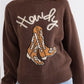 Western Howdy Boot High Neck Sweater