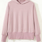 Side Slits Drop Shoulder Loose Fit Hoodie