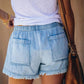 Pocket Frayed Tencel Shorts