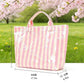 PVC Striped Tote Bag