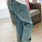 Star Patchwork Straight Leg Jeans