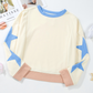 Star Patchwork Exposed Seam Sweatshirt