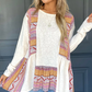 Western Patchwork Ruffled Babydoll Top