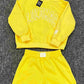 Solid-color Mock-neck Set