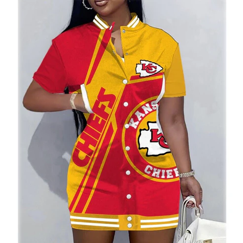 NFL Shirt Button Dress