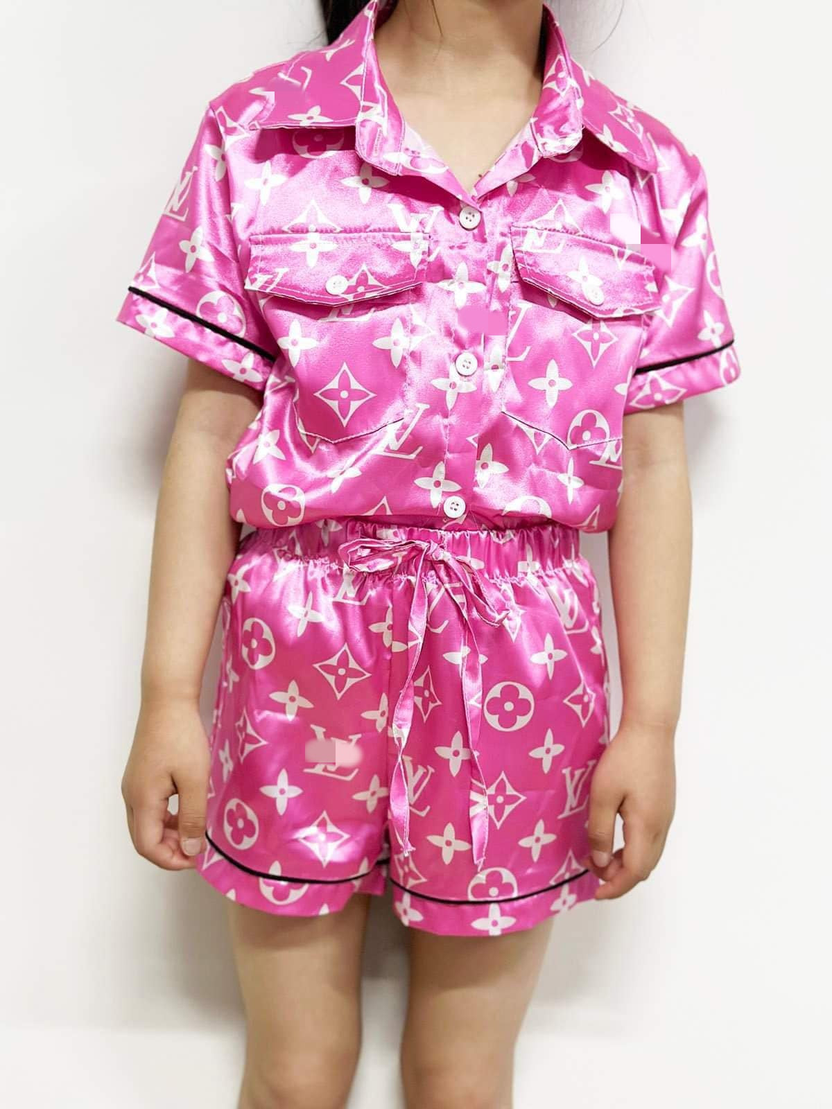 Parent-child Satin Pajamas