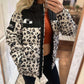 Leopard Patchwork Down Jacket