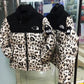 Leopard Patchwork Down Jacket