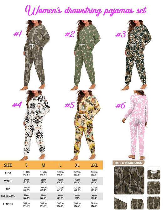 Western printed pajamas Set