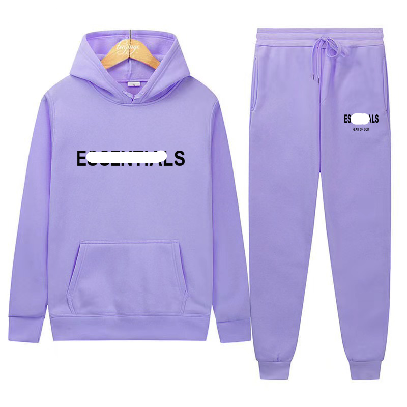 Hoodie Sweatshirt + Sweatpants Set-E