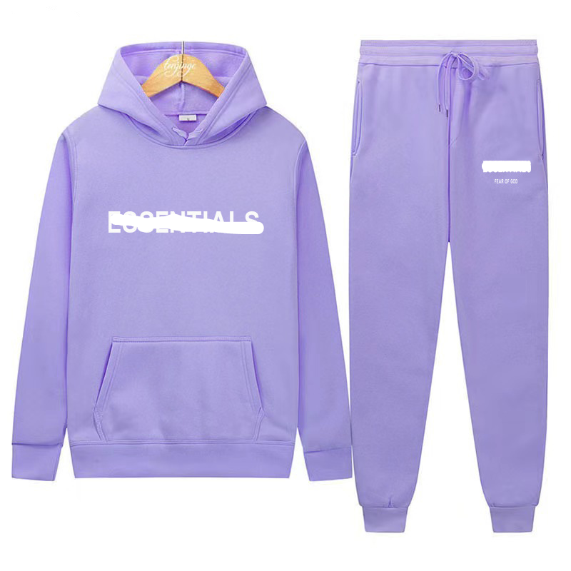 Hoodie Sweatshirt + Sweatpants Set-E