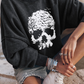 Skull Drop Shoulder Sweatshirt